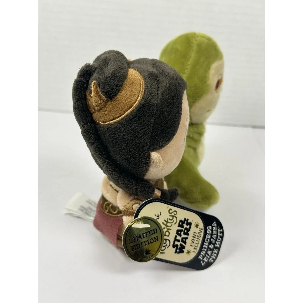 Hallmark itty bittys Princess Leia Jabba Plush Star Wars Comic Con 2016 Set